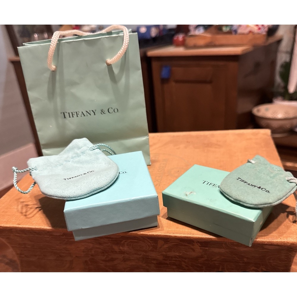 Tiffany & Co. Packaging Lot 2 Pouch 2 Boxes 1 Bag